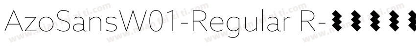 AzoSansW01-Regular R字体转换